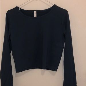 Lululemon wunder train cropped long sleeve
